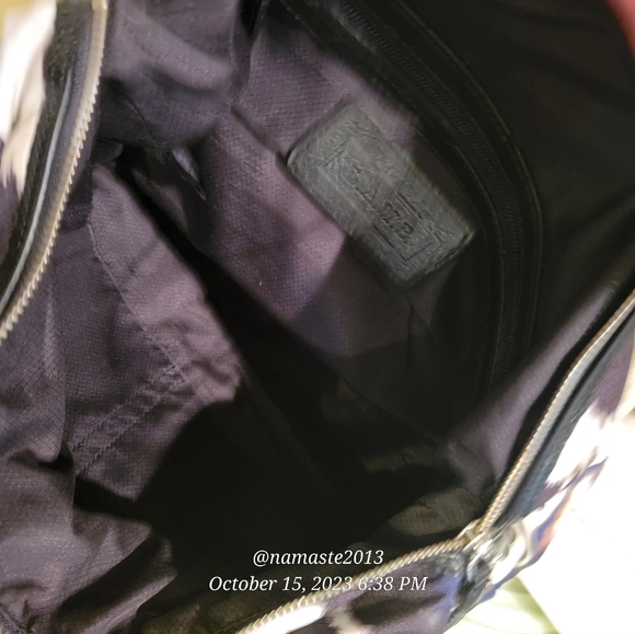 L.A.M.B. by Gwen Stefani Ikat Nylon Leather Satchel Luxury Designer Bag #589 - Picture 9 of 13